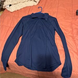 Women's Blue Long Sleeve Top